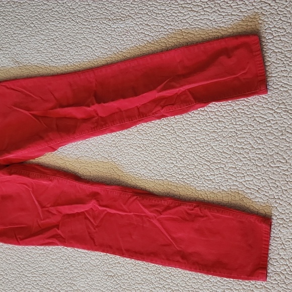 Victoria's Secret VS Siren Strawberry Red Corduroy Low-rise Tapered Leg Jegging - Picture 3 of 11